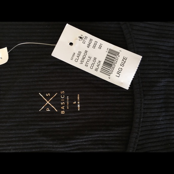 SOLD pacsun black basic long sleeve - Picture 4 of 4
